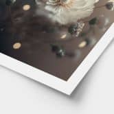 Blumen-Poster Weiße Blumen mit Goldstaub - Treechild 