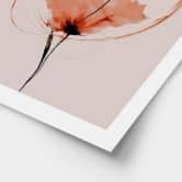 Poster Zarte Aquarell Mohnblumen - Treechild 