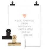 Poster Confetti & Cream - A secret to happiness 