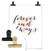 Poster Confetti & Cream - Forever and always 