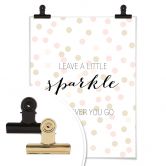 Poster Confetti & Cream - Leave a little sparkle wherever you go 