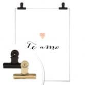Poster Confetti & Cream - Te amo 