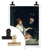 Poster Garreta - Zwei Mädchen am Fenster 
