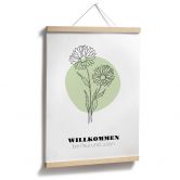 Personalisierbares Poster Monatsblume April 