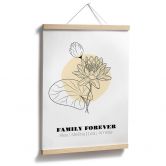Personalisierbares Poster Monatsblume Juli 