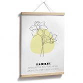 Personalisierbares Poster Monatsblume März 