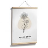 Personalisierbares Poster Monatsblume November 