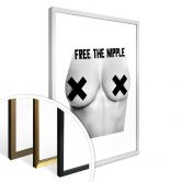 Poster Kubistika - Free the nipple 