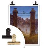 Poster Friedrich - Der Friedhof 