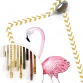 Poster Kvilis - Pink Flamingo 01 