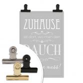 Poster Zuhause ist, wo man den Bauch nicht einziehen muss 