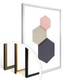 Poster Nouveauprints - Hexagones roses 