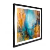 Poster Fernes blaues Licht - Schmucker - Quadratisch 