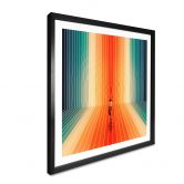Poster Frau vor der Regenbogen-Kulisse - Taudalpoi - Quadratisch 