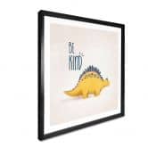 Poster Dino Be Kind - Stegosaurus - Tunaboylu - Quadratisch 