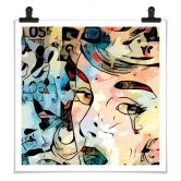 Poster Zamart - Hommage an Miro - Die Träne - Quadratisch 