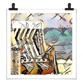 Poster Zamart - Kandinsky trifft Warnemünde - Quadratisch 