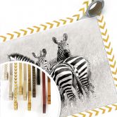 Poster Trubitsyn - Zebras in der Savanne 