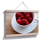 Poster Himbeer-Dessert 