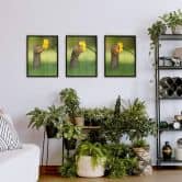 Poster van Duijn - Erdhörnchen schnuppert Blume 