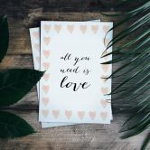 Poster Confetti & Cream - All you need is love 