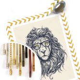 Poster Nerdy Lion 