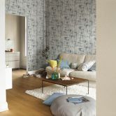 Rasch Vliestapete, Shabby-Chic Tapete Andy Wand indigoblau 
