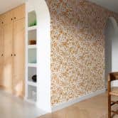 Blumentapete, Vliestapete Paraiso orange 
