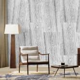 Echtstein - 3D Wandpaneel, Set aus 6 Natursteinplatten als luxuriöse Wandverkleidung - Polar Marmor 