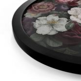 Poster Blumen Stillleben im Redouté-Stil - Bloomery Decor - Rund 