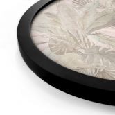 Poster Tropische Bladeren in de Jungle Pastel - Bloemdecor - Rond 