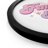 Poster Feminist AF Rosa Herz - Rund 