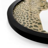Poster Goed Blauw - Die Leoparden - Rund 