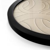 Poster Abstrakte Ringe beige - Grande - Rund 