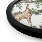 Poster Afrikanische Tiere im Dschungel - Kikki Belle - Rund 