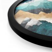 Poster SpaceFrog Designs - Tagesanbruch - Rund 