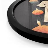 Kinderposter Kleiner Geist im Kerzenschein Rund - Treechild 