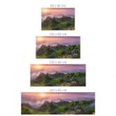 Selbstklebende Küchenrückwand Seo - Grüne Berglandschaft 
