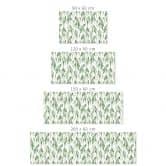 Self-adhesive kitchen splashback branches with green leaves - UN Designs 