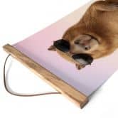 Stoffbild Cooles Capybara mit Sonnenbrille 