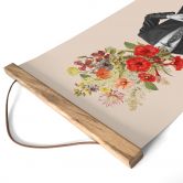 Stoffbild Mann im Anzug mit Wildblumen - Frida Floral Studio 