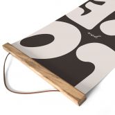 Affiche textile avec typographie - Love you Retro Letters 