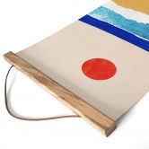 Textile poster Quiet beach at sunset - Rivers 