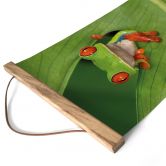 Stoffbild Laubfrosch im Regenwald - van Duijn 