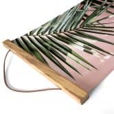 Stoffbild Palmenblatt vor rosa Wand - Böhmer 