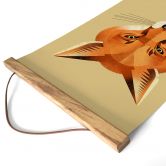 Stoffbild Fuchs - Braun 