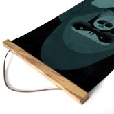 Stoffbild Gorilla - Braun 
