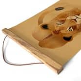 Affiche textile Lionne - Braun 
