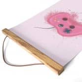 Tekstil plakat Eleonora - Pink Gaming Controller 