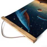 Stoffbild Heine - Zwei Wale im Weltall - Astro Cruise 